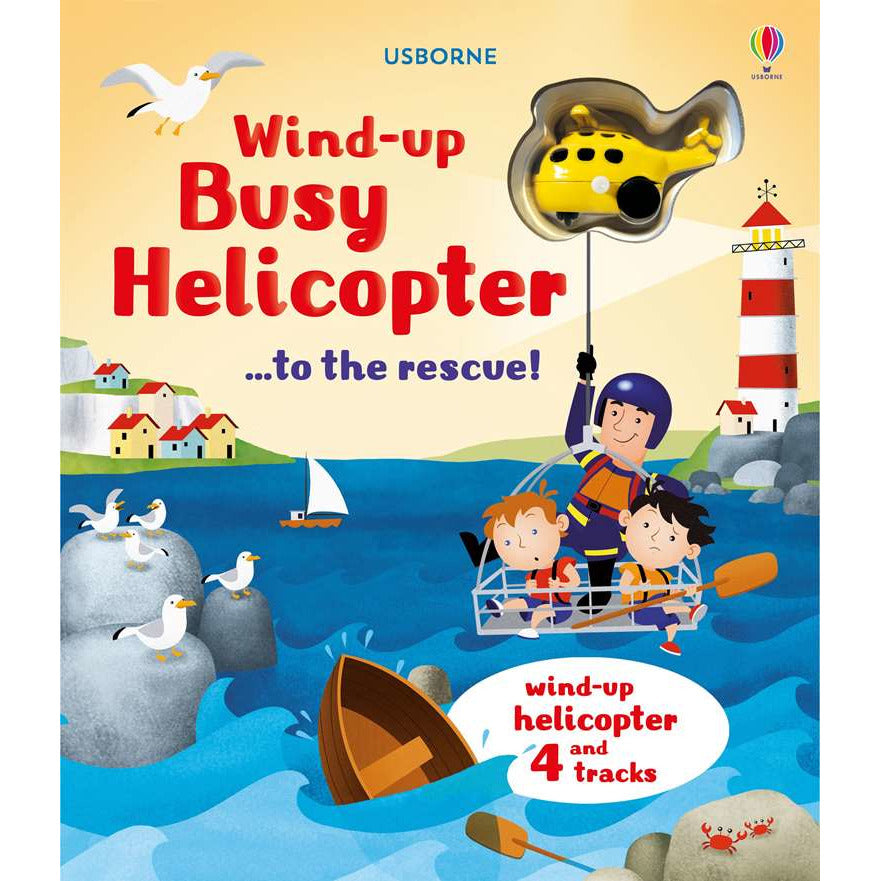 Wind-Up: Busy Helicopter …To the Rescue! (Wind-Up Helicopter and 4 Tracks)