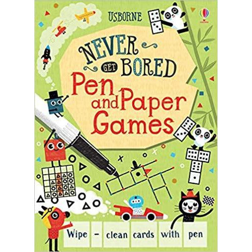 Never Get Bored - Pen and Paper Games (Activity Cards)