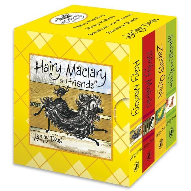Hairy Maclary Little Library - (Schnitzel von Krumm, Hairy Maclary, Zachary Quack, Slinky Malinky)
